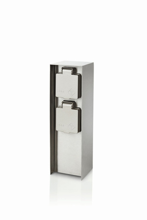 Elektryczny Słupek Ogrodowy 23cm 2x Gniazdko 230V IP44 Rock Philips