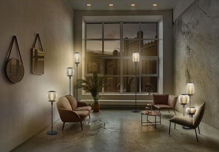 Lampa Stojąca Wysoka Oprawa Podłogowa Dekoracyjna Vintage 1xE27 Ciemny Szary Stick LEDVANCE