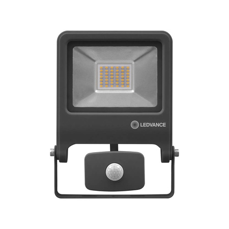 Naświetlacz LED Reflektor Zewnętrzny Lampa 30W 2700lm 3000K IP44 Szary Z Czujnikiem Ruchu i Zmierzchu Endura Ledvance