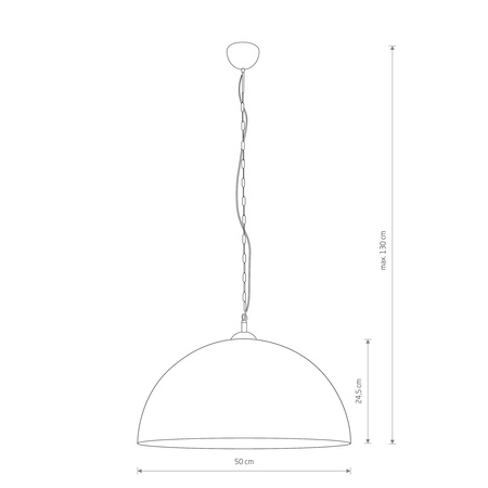Lampa Sufitowa Wisząca E27 Brązowa Nowoczesna HEMISPHERE RUST L 6368 Nowodvorski