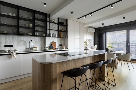 Reflektor Szynowy Lampa do Szynoprzewodów 1-fazowy GX53 Czarny Nowoczesna PROFILE PUCK 10358 Nowodvorski