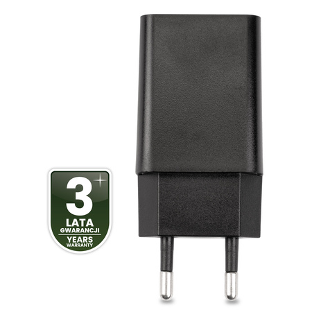 Ładowarka Zasilacz 1x USB 5V/3A DC Adapter Lampek Biurkowych Czarny Lumiled