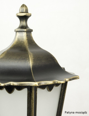 Lampa Ogrodowa Zewnętrzna Słupek LATARNIA E27 Retro Classic K 5002/1 164cm czarny Su-Ma