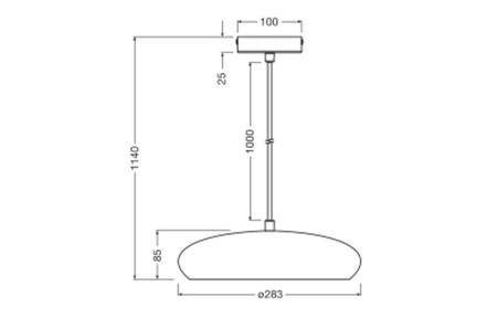 Lampa Sufitowa Wisząca Dekoracyjna E27 Zwis Biały Decor Ledvance