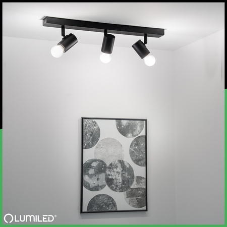 Lampa Sufitowa SPOT TUBA Reflektor Oprawa Halogenowa 3x E27 GLASA LUMILED