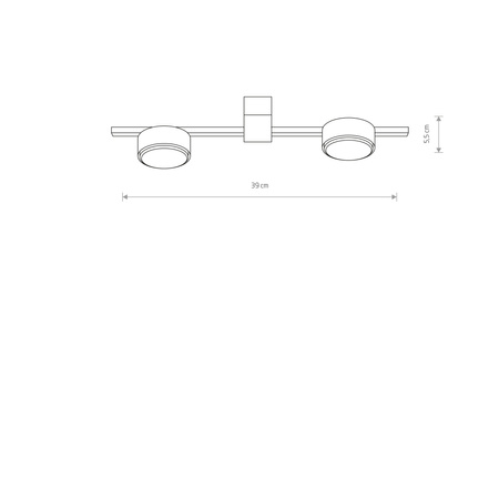 Lampa Sufitowa 2x GX53 Biała Nowoczesna PILLS 8270 Nowodvorski
