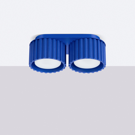 Oprawa Natynkowa 2x GX53 Aluminiowa Niebieska Ultramaryna Aura Deep Space SL.1813 Sollux