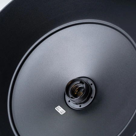 Lampa Sufitowa Wisząca Zwis E27 Okrągła Czarna Skandynawska Frika Sollux