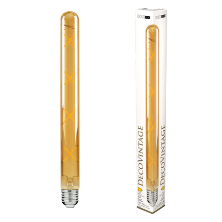 Żarówka LED T30 E27 4.5W 500lm 2700K Ciepła 270° Bursztynowy Dekoracyjna VINTAGE AMBER Sanico Goldlux