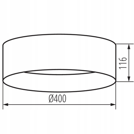 Plafon LED Lampa Sufitowa Natynkowa Rifa 17,5W 4000K 40cm Okrągła Czarno Złota KANLUX