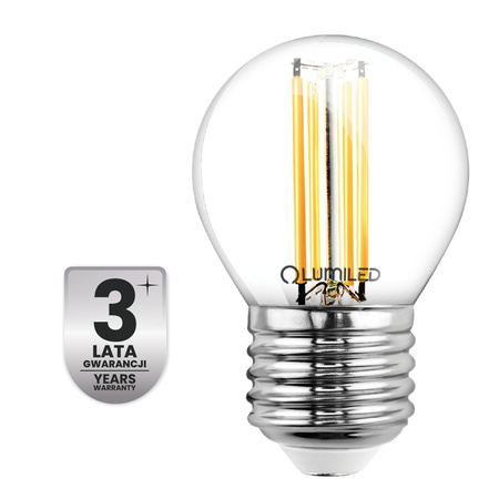 6x Żarówka LED E27 Kulka P45 2,2W 470lm = 40W 4000K Neutralna 360° Filament KLASA A LUMILED
