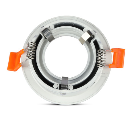 Oprawa Sufitowa Podtynkowa Oczko GU10 Okrągła Biała VT-876 V-TAC