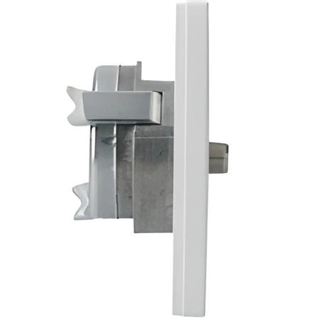 Gniazdo Antenowe TV-SAT Satelitarne Końcowe Białe