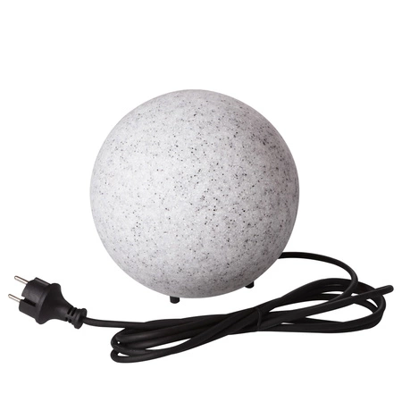 Lampa Ogrodowa Zewnętrzna Kula LED E27 IP65 Gruntowa Szara STONO Kanlux