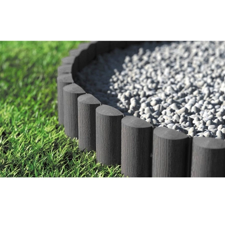 Palisada Ogrodowa Płotek Border Obrzeże Trawnikowe 4 ECO Grafit 2,4m Mocne Mrozoodporne CELLFAST