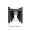 Lampa Sufitowa Oprawa Natynkowa SPOT TUBA GU10 Cylindryczna Antracyt Nowoczesna Orbis Sollux