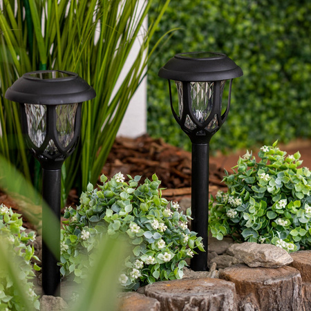 Lampa Solarna Ogrodowa LED Wbijana 5500-6000K IP44 40cm Czujnik Zmierzchu