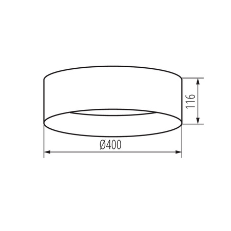 Plafon LED RIFA Lampa sufitowa 17.5W Brązowy KANLUX