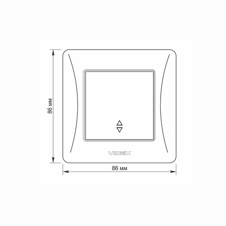 Przełącznik Włącznik 1-biegunowy 10A Natynkowy Czarny BINERA VIDEX