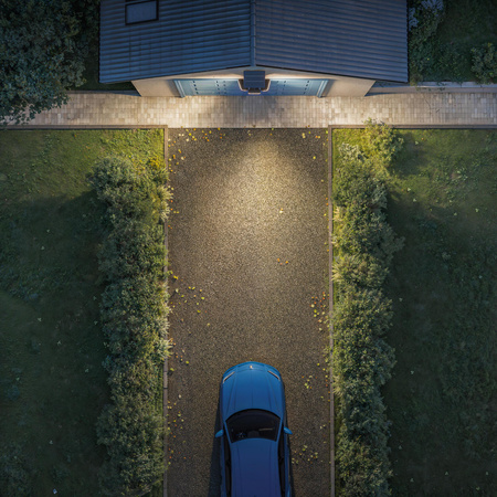 Lampa Solarna Naświetlacz Solarny 24.5W 4000lm 3000K Ciepła IP65 Czarny z Czujnikiem Ruchu UltraEfficient Zyren Philips