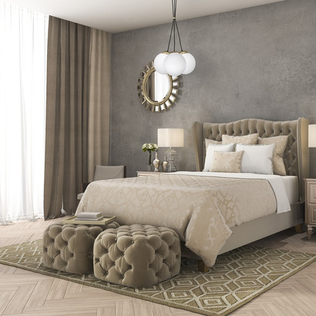 Lampa wisząca SPARTA 3xE14 Biała Kula Złote Elementy Milagro MLP6499 Metal + Szkło