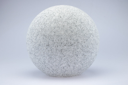 Lampa Zewnętrzna Ogrodowa Wbijana 230V E27 KULA 35cm Kamienna