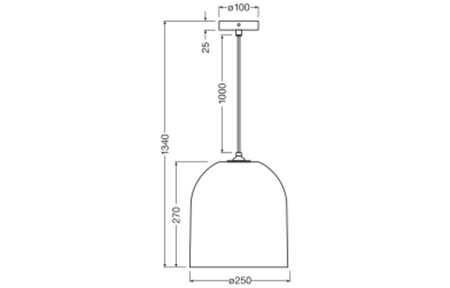 Lampa Sufitowa Wisząca Dekoracyjna E27 Zwis Brązowy Karton Decor Ledvance