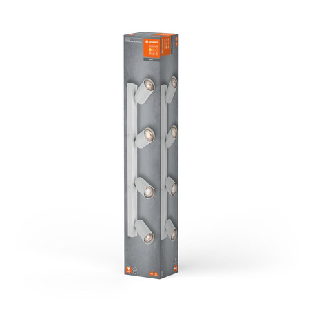 Lampa Sufitowa Ścienna LED Spot Reflektor 4-Punktowy Ściemnialna 13.6W GU10 Biała LEDVANCE