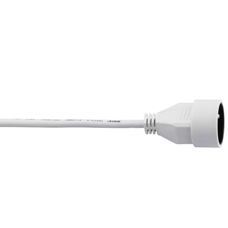 Przedłużacz sieciowy wtyk – gniazdo z uziemieniem 1,5m 3x1mm 13A Biały ECOLIGHT