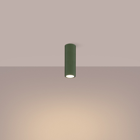 Lampa Sufitowa Reflektor Tuba Spot 1x GU10 Oliwkowa Karbon Deep Space SL.1607 Sollux