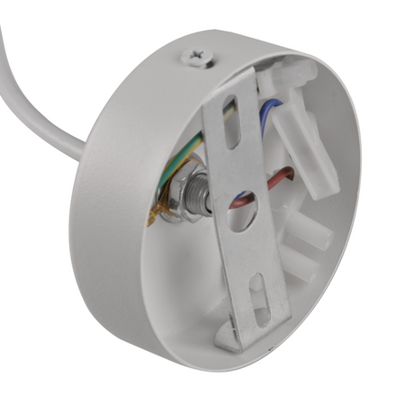 Lampa Sufitowa Wisząca Zwis GU10 Biała Srebrna BAMBOO Sanico Goldlux