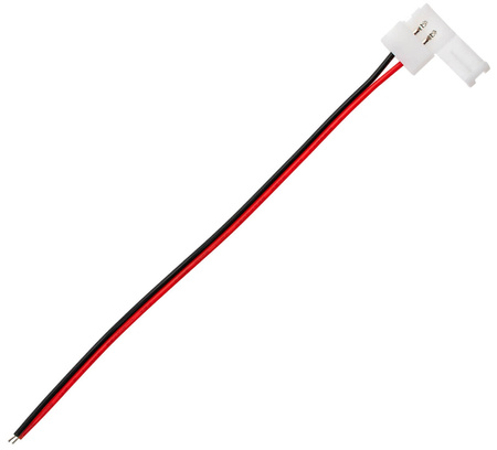 Złączka do taśmy LED 2PIN 1-stronna zatrzask z przewodem 10mm