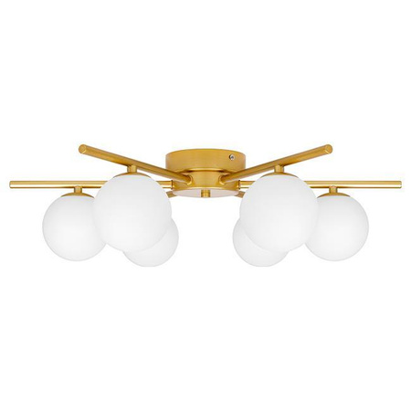 Żyrandol Lampa Oprawa Wisząca Sufitowa Dekoracyjny 6x G9 Złoty Bali Masterled