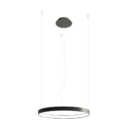 Lampa Sufitowa LED Wisząca RIO 30W 3000K Żyrandol Okrągła 55cm Czarna SOLLUX