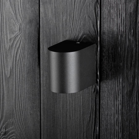 Kinkiet Ogrodowy Elewacyjny Lampa Zewnętrzna GU10 Czarna