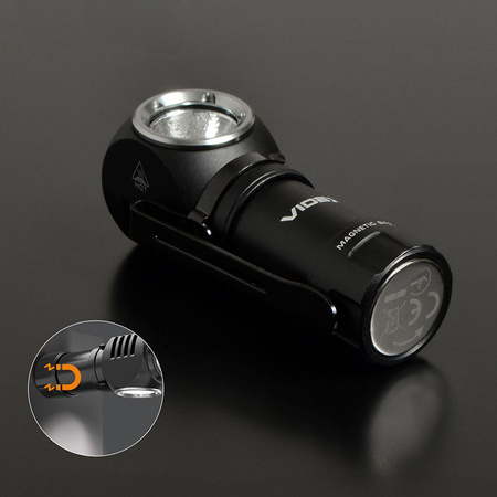 Latarka Reczna Czołowa Akumulatorowa LED 10W 600lm 4 Tryby Pracy USB-C Wodoszczelna IP68 Videx