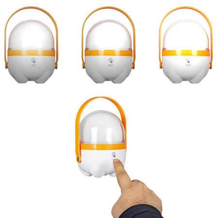 Latarka LED akumulatorowa kempingowa Na Dotyk 2400mAh z uchwytem VAYOX