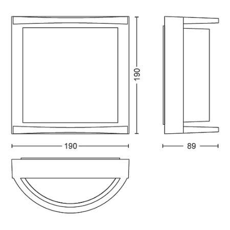 Kinkiet Ogrodowy Lampa Elewacyjna Zewnętrzna LED 12W 1200lm 4000K IP44 Antracyt Samondra Philips