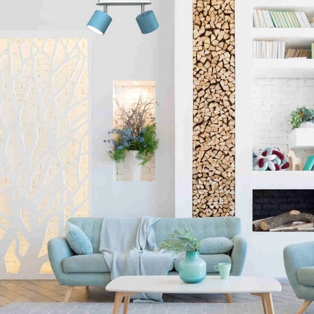 Lampa Sufitowa DIXIE Niebieska Biała 2xGX53 Ruchoma Milagro