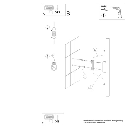 Lampa Ścienna Kinkiet 2x G9 Tubularna Biała Nowoczesna Pastelo Sollux