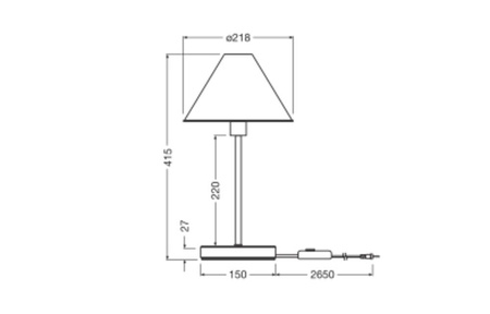 Lampa Stołowa Oprawa Biurkowa Stojąca Dekoracyjna E14 Biały USB-C Decor Ledvance