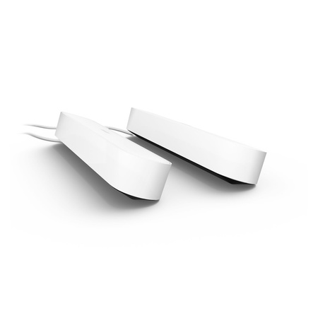 2x Lampka Biurkowa Podłużna LED 6.7W 500lm IP20 White and Color Ambiance RGB + TW Biała 25cm Inteligentna SMART Zigbee Bluetooth Play Philips HUE