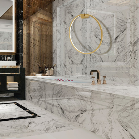 Lampa Ścienna Kinkiet Saturno Złota 25W LED Milagro