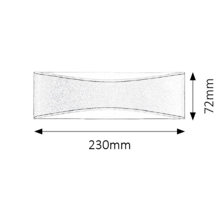 Lampa Ogrodowa Zewnętrzna Kinkiet Elewacyjny 7W 796lm 4000K IP65 Antracyt Minimalistyczny Birmingham Rabalux