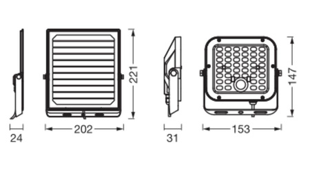 Naświetlacz Solarny Reflektor LED Lampa Zewnętrzny 10W 1400lm 4000K IP65 Czarny z Czujnikiem Ruchu i Zmierzchu Endura Ledvance