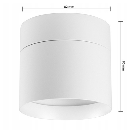 Oprawa Natynkowa Halogenowa Tuba Reflektor Spot GX53 Okrągła Biała Apilo Masterled