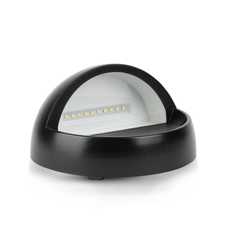 Oprawa Schodowa LED 3W 3000K Okrągła Czarna Steplight VT-1182 V-TAC