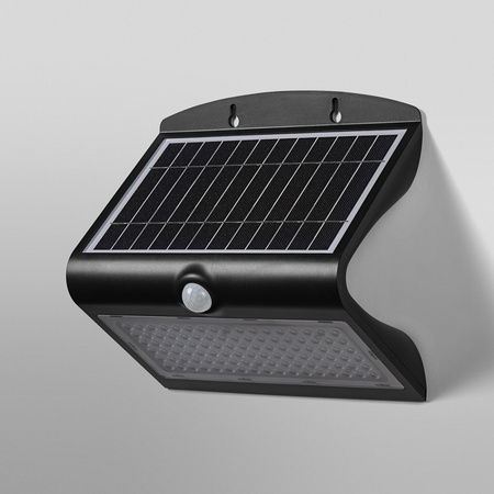 Lampa Solarna Ogrodowa Zewnętrzna Kinkiet Elewacyjny LED 8W 850lm 4000K IP65 Czarny Z Czujnikiem Ruchu i Zmierzchu Endura Ledvance