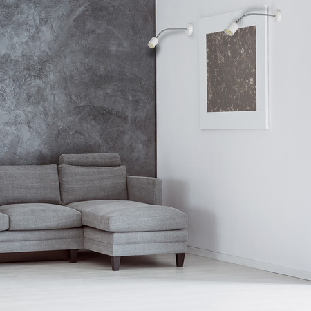 Lampa Ścienna Kinkiet MAXI Biała 1xGU10 Milagro