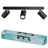 Lampa Sufitowa Reflektor 3x GU10 IP44 Czarna Kosipo Philips